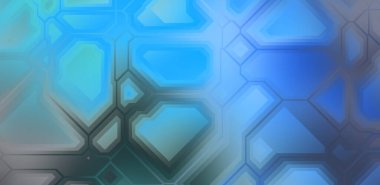 Renkli ve canlı geometrik şekiller katmanları var. Bir teknoloji planının dijital illüstrasyonu. Gelecekçi tasarım şablonu.