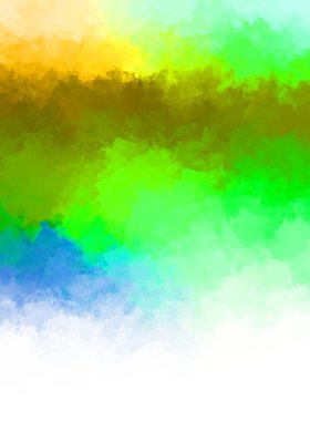 Yaratıcı soyut resim. Artistik fırça darbeleriyle donatılmış. Renkli ve canlı bir illüstrasyon. boyalı sanat.