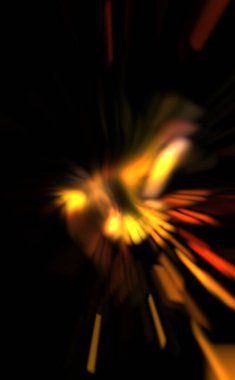 Işık parçacık izleri. Parlayan parçacıkları ve çizgileri olan ışık patlaması yıldızı. Güzel hareketli soyut ışın arkaplanı.