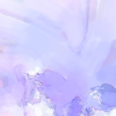 Alkol mürekkebini andıran rahatlatıcı fırça darbelerinin modern resmi. Poster, duvar sanatı, afiş, kart, kitap kapağı veya ambalaj için pastel renkli suluboya resim.