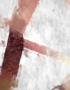 Soyut arkaplanda pürüzlü fırça darbeleri. Fırça boyası. Renkli boya darbeleri. Eşsiz duvar sanatı. Tuvaldeki modern sanat. Renkli çağdaş sanat eserleri. 