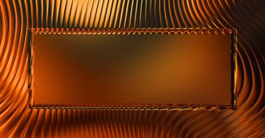 Soyut çerçeveli arkaplan. Renkli, canlı, dalgalı bir duvar kağıdı. Merkezi çerçeveli yaratıcı grafik 2d çizim. Dinamik şekilli modaya uygun sıvı örtüsü.