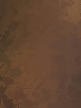 Vahşi fırça darbeleri. Taranmış Boyalı Soyut Arkaplan. Fırça darbesi ile boyanmış. Boya darbeleri. 2B Görüntü.