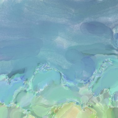 Çağdaş sanat. El işçiliğinin renkli dokusu. Modern resim. Yüzeyde suluboya vuruşlar. Sanatsal arkaplan resmi. Tablo üzerinde soyut resim. Fırça darbeleri. 