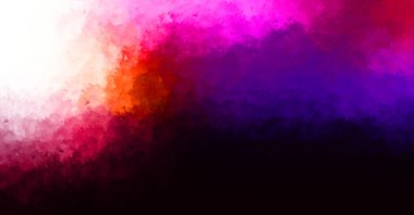 Yaratıcı soyut resim. Artistik fırça darbeleriyle donatılmış. Renkli ve canlı bir illüstrasyon. boyalı sanat.