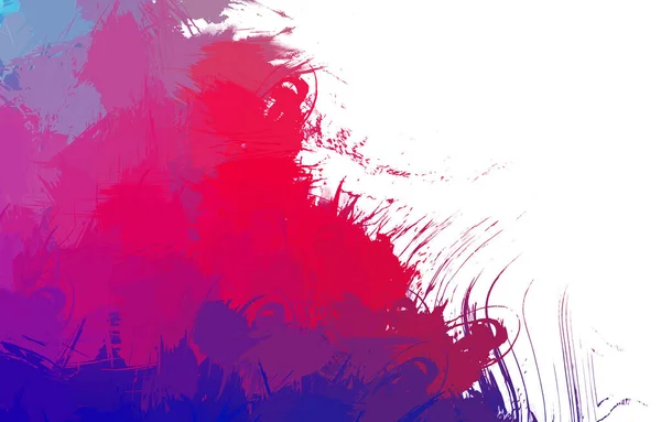 Väggkonst Unik Och Kreativ Illustration Penselmålning Abstrakt Bakgrund Färgglada Penseldrag — Stockfoto