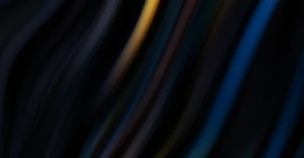 Líneas Suaves Coloridas Sobre Fondo Negro Ondas Color Fluidas Fluidas —  Fotos de Stock