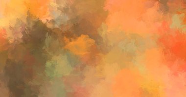 Renkli fırça darbelerinin 2D çizimi. Dekoratif desenli resim. canlı boya desenli arkaplan.