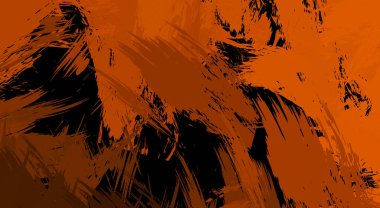 Sanatsal soyut arkaplan. Doku boyalı duvar kağıdı. Boya darbeleriyle yaratıcı bir illüstrasyon. Fırça desenli resim.