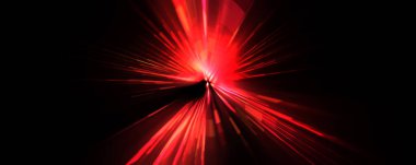 Fütürist mercek patlaması. Parlayan parçacıkları ve çizgileri olan ışık patlaması yıldızı. Güzel soyut ışın arkaplanı.