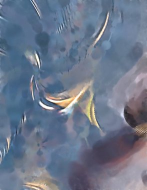 Soyut arkaplanda pürüzlü fırça darbeleri. Fırça boyası. Renkli boya darbeleri. Eşsiz duvar sanatı. Tuvaldeki modern sanat. Renkli çağdaş sanat eserleri. 