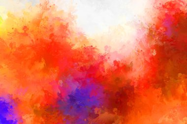 Renkli fırça darbelerinin soyut arkaplanı. fırçalanmış canlı duvar kağıdı. resmedilmiş sanat eseri. Eşsiz ve yaratıcı illüstrasyon.