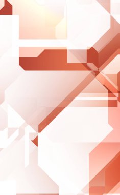 Renkli ve canlı geometrik şekiller katmanları var. Bir teknoloji planının dijital illüstrasyonu. Gelecekçi tasarım şablonu.