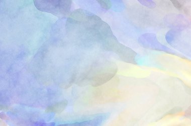Yumuşak suluboya duvar kağıdı. Hafifçe fırçalanmış renkleri olan sanatsal bir resim. Pastel renkler arkaplana dokunmuş. Soyut duvar sanatı..