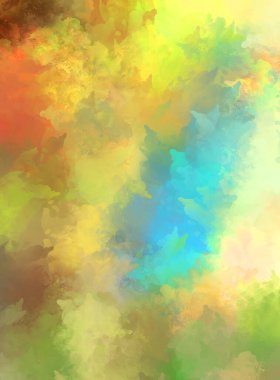 Sanatsal soyut arkaplan. Doku boyalı duvar kağıdı. Boya darbeleriyle yaratıcı bir illüstrasyon. Fırça desenli resim.