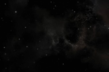 Galaksi uzayındaki yıldız alanı renkli nebula ile. Uzayın derinliklerinin bilim kurgu geçmişi. Ruhsal duvar kağıdı.