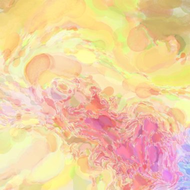 Soyut doku. Yüzeyde etkileyici el yapımı suluboya. Suluboya fırça darbeleri. Modern sanat. Çok renkli arkaplan. Çağdaş duvar sanatı. Renkli bir fon. 2d illüstrasyon.