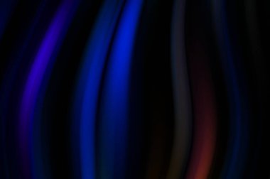 Siyah arka planda renkli düz çizgiler. Sıvı ve sıvı renkli dalgalar karanlıkta akıyor. Duvar kağıdı, afiş, arkaplan, kart, kitap, kapak, poster, afiş, broşür