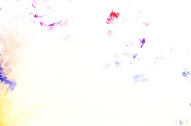 Canlı fırça darbeleriyle boyanmış. Renkli desenli resim. Fırçalanmış duvar kağıdını boya.