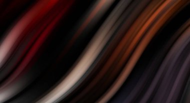 Siyah arka planda renkli düz çizgiler. Sıvı ve sıvı renkli dalgalar karanlıkta akıyor. Duvar kağıdı, afiş, arkaplan, kart, kitap, kapak, poster, afiş, broşür