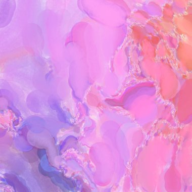 El yapımı sürreal soyut desenli suluboya. Modern sanatsal resim. 2D çizim. Arkaplan boyası karışımı. Yaratıcı duvar sanatı. Çağdaş sanat.