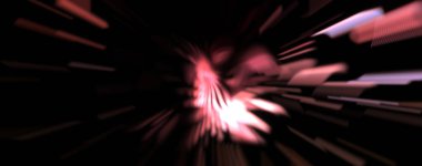 Işık parçacık izleri. Parlayan parçacıkları ve çizgileri olan ışık patlaması yıldızı. Güzel hareketli soyut ışın arkaplanı.