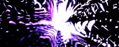 Işık parçacık izleri. Parlayan parçacıkları ve çizgileri olan ışık patlaması yıldızı. Güzel hareketli soyut ışın arkaplanı.