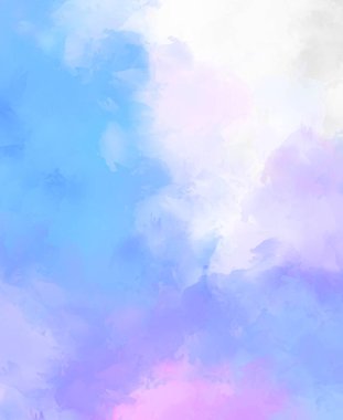 Yaratıcı soyut resim. Artistik fırça darbeleriyle donatılmış. Renkli ve canlı bir illüstrasyon. boyalı sanat.