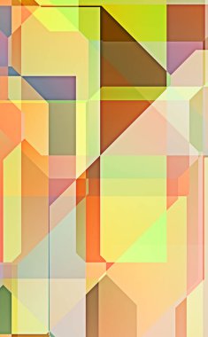 Dairesel şekillerin katmanları renkli ve canlı bir tasarım yaratıyor. Dairelerin sayısal çizimi. Gelecekçi tasarım şablonu.