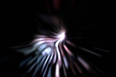 Işık parçacık izleri. Parlayan parçacıkları ve çizgileri olan ışık patlaması yıldızı. Güzel hareketli soyut ışın arkaplanı.