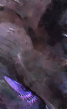 Modern sanat. Renkli çağdaş sanat eserleri. Renkli boya darbeleri. Soyut arkaplanda fırça darbeleri. fırça boyası.