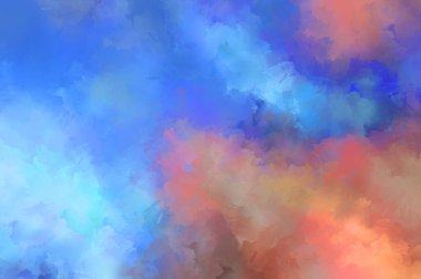 Sanatsal soyut arkaplan. Doku boyalı duvar kağıdı. Boya darbeleriyle yaratıcı bir illüstrasyon. Fırça desenli resim.