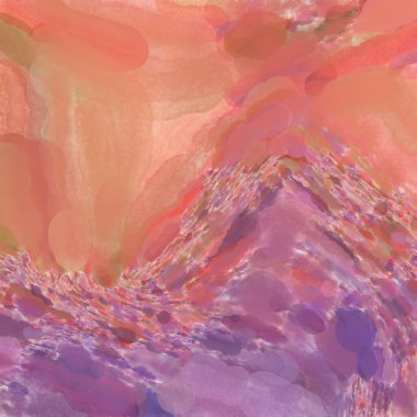 El yapımı sürreal soyut desenli suluboya. Modern sanatsal resim. 2D çizim. Arkaplan boyası karışımı. Yaratıcı duvar sanatı. Çağdaş sanat.