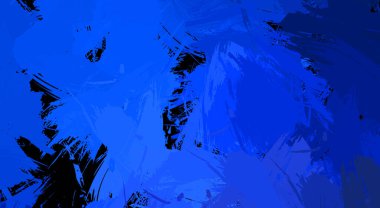 Canlı fırça darbeleriyle boyanmış. Renkli desenli resim. Fırçalanmış duvar kağıdını boya.