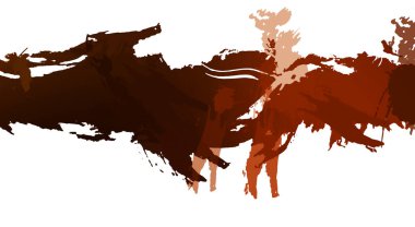 resmedilmiş sanat eseri. fırçalanmış canlı duvar kağıdı. Eşsiz ve yaratıcı illüstrasyon. Renkli fırça darbelerinin soyut arkaplanı. 