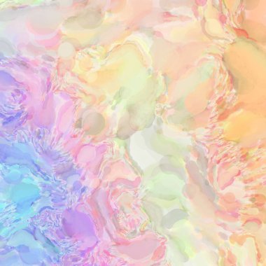 El yapımı sürreal soyut desenli suluboya. Modern sanatsal resim. 2D çizim. Arkaplan boyası karışımı. Yaratıcı duvar sanatı. Çağdaş sanat.