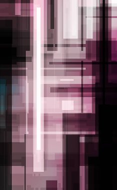 Fütürist soyut geometrik duvar kağıdı. Geometrik renkli şekiller. Dikdörtgen şekilli arka plan. Bir teknolojinin dijital illüstrasyonuName.