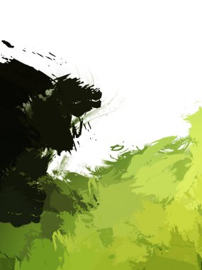 Taranmış Boyalı Soyut Arkaplan. Vahşi kaotik fırça darbeleri. Boya darbeleri. 2D İllüstrasyon. Fırça darbeli resim. 