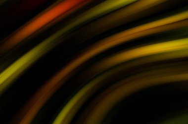 Siyah arka planda renkli düz çizgiler. Sıvı ve sıvı renkli dalgalar karanlıkta akıyor. Duvar kağıdı, afiş, arkaplan, kart, kitap, kapak, poster, afiş, broşür