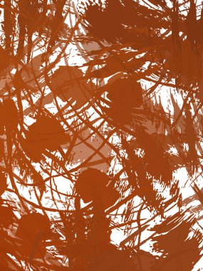 Renkli fırça darbelerinin 2B çizimi. Dekoratif doku resmi. Canlı boya desenli arka plan. Kaotik fırça darbeleri resim.