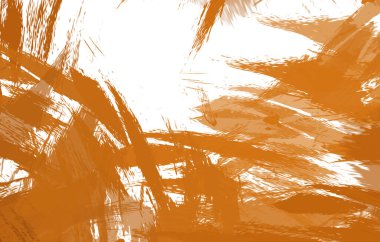 Renkli fırça darbelerinin 2B çizimi. Dekoratif doku resmi. Canlı boya desenli arka plan. Kaotik fırça darbeleri resim.