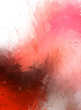 Yaratıcı soyut resim. Artistik fırça darbeleriyle donatılmış. Renkli ve canlı bir illüstrasyon. boyalı sanat