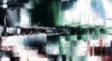 Modern sanat. Renkli çağdaş sanat eserleri. Renkli boya darbeleri. Soyut arkaplanda fırça darbeleri. Fırça boyası. Eşsiz duvar sanatı.