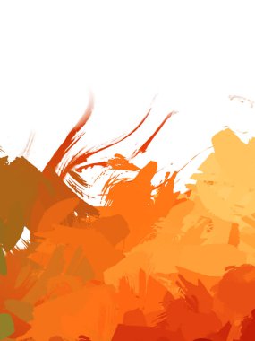 Taranmış Boyalı Soyut Arkaplan. Vahşi kaotik fırça darbeleri. Boya darbeleri. 2D İllüstrasyon. Fırça darbeli resim. 