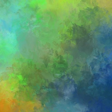 Canlı fırça darbeleriyle boyanmış. Renkli desenli resim. Fırçalanmış duvar kağıdını boya.