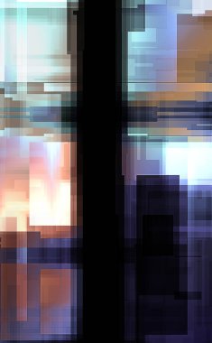 Fütürist soyut geometrik duvar kağıdı. Geometrik renkli şekiller. Dikdörtgen şekilli arka plan. Bir teknolojinin dijital illüstrasyonuName.