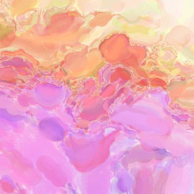 Çağdaş sanat. El işçiliğinin renkli dokusu. Modern resim. Yüzeyde suluboya vuruşlar. Sanatsal arkaplan resmi. Tablo üzerinde soyut resim. Fırça darbeleri. 