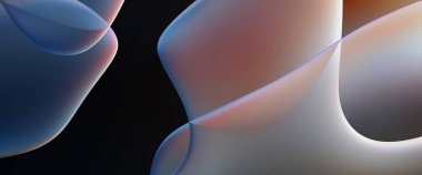 Soyut arkaplan. Değişken renk değişim dalgaları, dinamik hareketlerle. Işık dalgalarının neon renkli soyut tasarımı. Duvar kağıdı, afiş, arkaplan, kart, kitap illüstrasyonu, web sitesi.