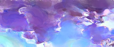 Çağdaş sanat. El yapımı resim. Modern sanat eserleri. Yüzeyde suluboya fırça darbeleriyle resim yapmak. 2D çizim. Sanatsal arkaplan resmi. Tablo üzerinde soyut resim. Renkli doku.