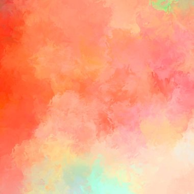 Canlı fırça darbeleriyle boyanmış. Renkli desenli resim. Fırçalanmış duvar kağıdını boya.